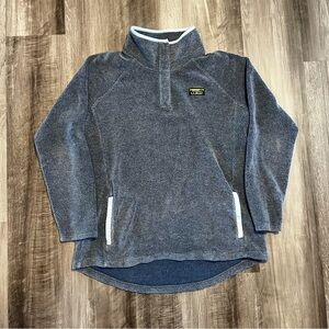 LL Bean Blue Pullover Fleece